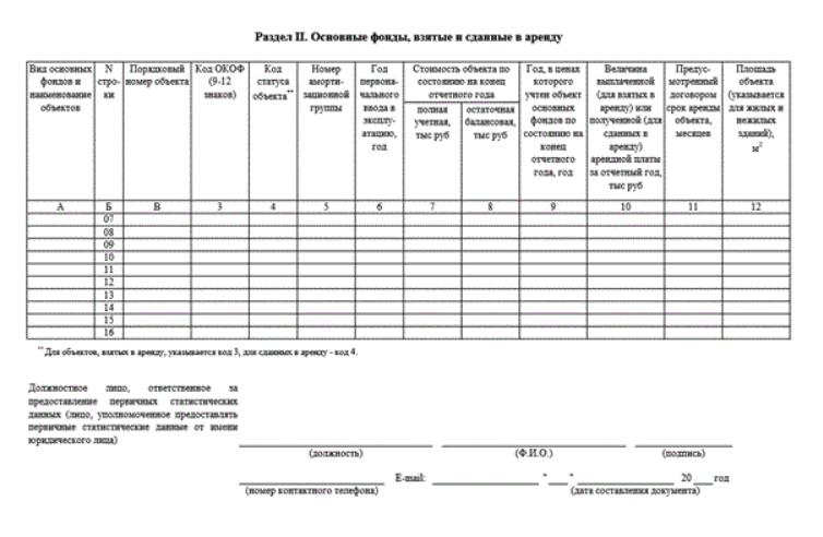 Заполняем 11 форму