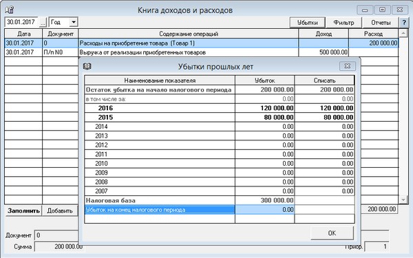 Списание расходов при усн. Реестр расходов. Как списать убытки прошлых лет при УСН доходы минус расходы.