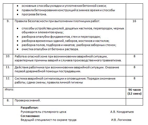 Программа профессионального обучения "Стропальщик"