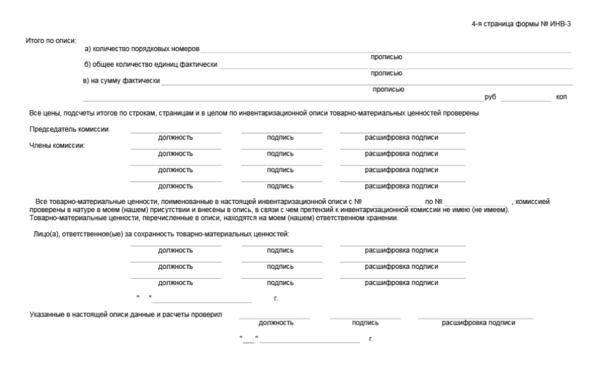 Инвентаризация мебели в офисе образец